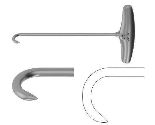 КІСТКОВИЙ ГАЧОК З Т-ПОДІБНОЮ РУЧКОЮ 240ММ